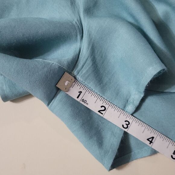 Promesa Women's Teal Surplice Romper - Picture 6 of 13